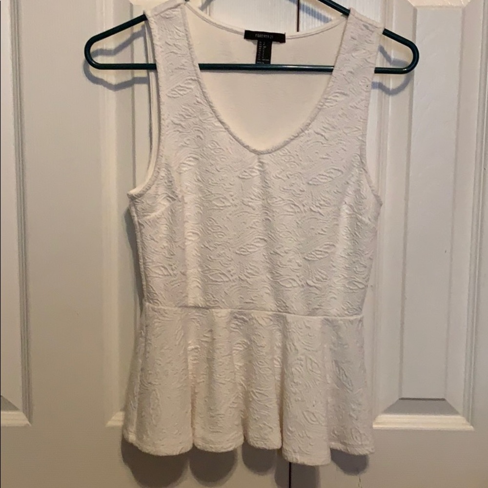 White tank top
